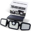 Lampa solara, de exterior cu 3 capete, LED, incarcare solara